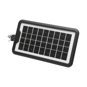 Kit iluminat portabil, LED, cu 3 becuri/proiector, radio FM, telecomanda, panou solar si baterie, 6V, 2 Ah, pentru pescuit, camping, GD-8028, Cod: DISLK29, Gdplus - Img 8