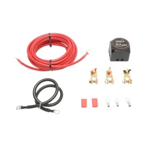 Kit izolator dublu de baterie 12V, 140A cu voltmetru digital, mod auto/manual IP67, DISTP71