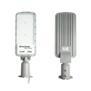 Lampa iluminat stradal LED 100W, 100-265V, 6500K, 11000lm cu prindere pe stalp 470x155x25mm IP66 Breckner Germany, BK00188
