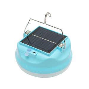 Lampa LED 300W cu panou solar si baterie 2400mA, albastra, Cod: BK78508, Brand: BRECKNER GERMANY - Img 1