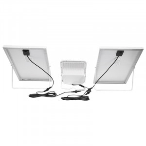 Lampa LED cu panouri solare, 50W, proiector 150W telecomanda, baterie 3,2V/40Ah, Cod: BK87488 Echivalență: DISDW66, Breckner Germany - Img 4