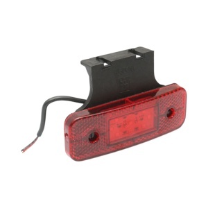 Lampa semnalizare laterala LED 12/24V rosie cu suport 115x40x15mm Breckner Germany, BK98682 - Img 3