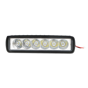 Lampa tip bara cu 6 LED-uri 10-60V 18W unghi radiere 60 de grade tip flood 160x43x42mm, Cod: BK69006F, Brand: BRECKNER GERMANY - Img 1