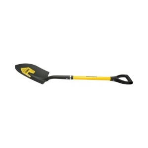 Lopata otel cu varf ascutit tip cazma 220x290x1020mm, coada din fibra de sticla si maner D Crownman, BK00406 - Img 3