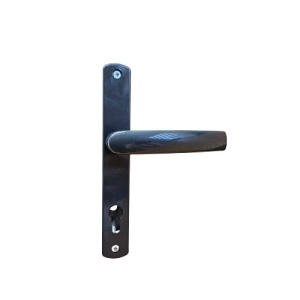 Maner usa, aluminiu, cu arc, latime sild 35mm, interax 85mm, antracit, reversibil, tija si suruburi incluse, Glasspandoor - Img 4