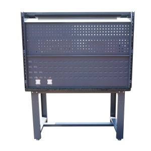 Masa, banc de lucru atelier cu priza 220V, panou perforat si iluminat LED 1500x750x800+1000mm, Cod: DISSY63, - Img 3