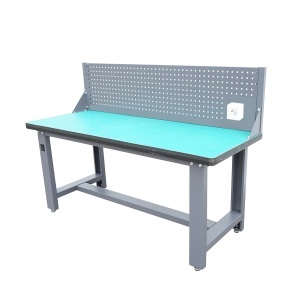 Masa, banc de lucru atelier cu priza 220V si panou perforat 1800x750x800+450mm, DISSY62 - Img 3