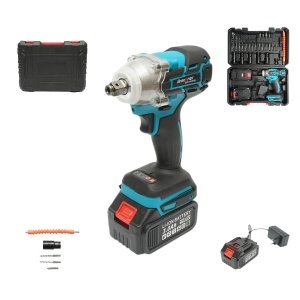 Masina de insurubat cu impact 1/2 inch, 2 acumulatori 21V, 3Ah Li-ion, LED, brushless, cuplu 400Nm, tubulare, burghie, biti 31 piese Breckner Germany, BRECKNER GERMANY, DISUT09