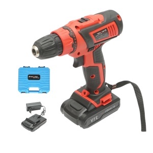 Masina de insurubat si gaurit cu 2 acumulatori 21V, 1.5Ah Li-ion, LED, cuplu 29Nm, mandrina 10mm, turatie 0-1350rpm Breckner Germany, BRECKNER GERMANY, BK76854