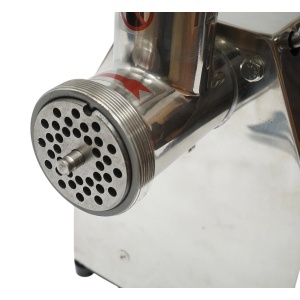 Masina de tocat carne electrica inox 1600W, 220V, capacitate 150 kg/h, adaptor carnati, 1 sita si 1 cutit incluse 380x210x415mm, DISVG63 - Img 8