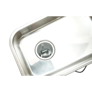 Masina de tocat carne electrica inox 850W, 220V, capacitate 150 kg/h, adaptor carnati, 2 site si 2 cutite incluse 380x210x415mm, DISGN80 - Img 9