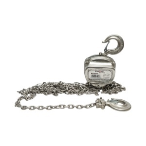 Palan manual inox cu lant 3m, sarcina maxima 1000 kg, carlig cu siguranta , Cod: BK76111,Breckner Germania
