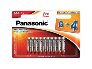 PANASONIC AAA/micro baterii alcaline cu durată de viață super lungă 1,5 V (10 buc)