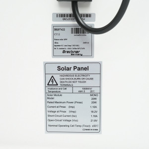 Panou solar 20W fotovoltaic monocristalin 400x300x17mm, Cod: BK87422, Brand: BRECKNER GERMANY - Img 3