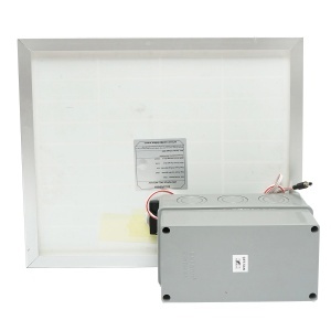 Panou solar 25W 355x420x20mm cu baterie 12V/14Ah Breckner Germany, DISPK79 - Img 2