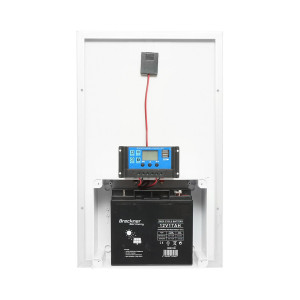 Panou solar 30W 560x350x135mm cu baterie 12V/17Ah, regulator 12-24V/10Ah si 2x port USB,Cod: BK87513, Brand: BRECKNER GERMANY - Img 5