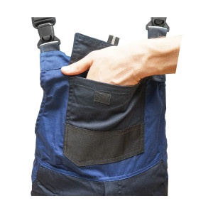 Pantaloni de lucru cu pieptar, salopeta din poliester cu bumbac, albastru navy, M, Cod: BK77220, Breckner Germany - Img 5