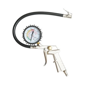 Pistol umflat roti cu furtun si manometru mecanic 0-16 bar, DISRK62