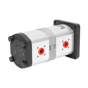 Pompa hidraulica dubla sens pe stanga, debit 22+14cm3 pentru New Holland, Case IH OEM 47129338, BRECKNER GERMANY, BK99186 - Img 5