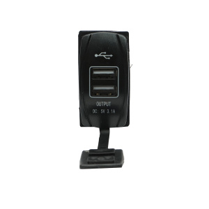 Priza, incarcator cu 2 x porturi USB, 5V, 3.1A universal, Cod: DISKX39 - Img 2