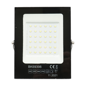 Proiector LED, 30W, 220V, 6500K, IP65, negru, 141x11x13mm, Cod: BK69398 Echivalență: DISEH49, Breckner Germany - Img 2