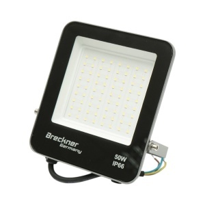 Proiector LED 50W, 220V, 6500K, 4500lm tip Flood 165x145x28mm IP66 Breckner Germany, BK00676