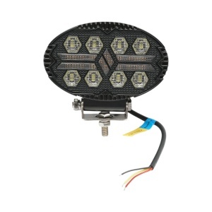 Proiector oval LED cu DRL 9-36V, 19W alb-galben, carcasa aluminiu 140x90x45mm IP68 Breckner Germany, BRECKNER GERMANY, BK91005