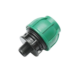 Racord compresiune cu filet exterior D32mmx1/2 toll,, pentru sisteme de irigatii, Cod: BK78439 Echivalență: DISLS04, Breckner Germany - Img 2