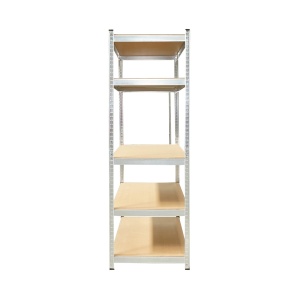 Raft metalic cu 5 polite MDF, 180x120x50cm, 300kg/polita, montaj fara suruburi, galvanizat, Cod: BK92959, Brand: BRECKNER GERMANY - Img 3