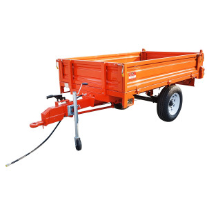 Remorca 1T basculabila cu instalatie electrica o singura osie si anvelope 185R14, Cod: 40TH216, Brand: THOR