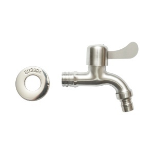 Robinet apa de serviciu, montaj perete, otel inoxidabil ,Cod: DISSY44 - Img 2