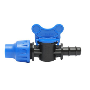 Robinet tub picurare, D16x16mm, PN8, pentru sisteme de irigare, Cod: DISLV15, Poelsan - Img 1