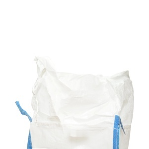 Sac big bag 95x95x180cm alb, capacitate 1500kg, tip U-Panel nelaminat, fund plan, top fusta 85cm, DISUX08 - Img 5
