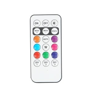 Set 2 lampi LED RGB stroboscopice cu telecomanda, 10 moduri, 8 culori, baterie litiu 110mAh reincarcabila USB-C IP65, BK79856 - Img 2