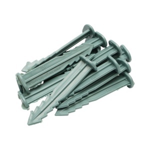 Set 50 cuie tarusi plastic verzi 15cm tip harpon pentru fixare folie protectie Breckner Germany, AAC187 - Img 6