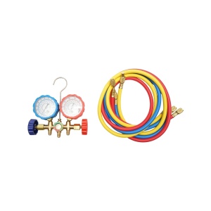 Set baterie manometru cu 2 cai pentru agent frigorific, AC R22, Cod: BK77540, Brand: BRECKNER GERMANY - Img 2