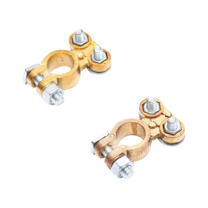 Set borne baterie de bronz cu strangere pe surub, Cod: BK80278, Brand: BRECKNER GERMANY - Img 4