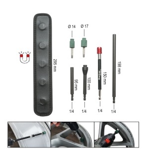 Set freza curatare locas valva janta auto tubeless 7 piese Breckner Germany, BRECKNER GERMANY, BK72509 - Img 3