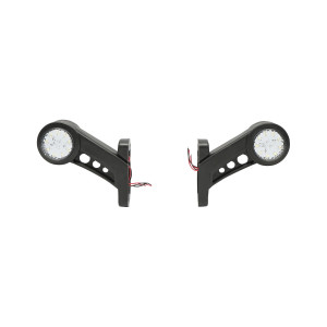 Set lampi laterale de gabarit cu LED 12-24V, rosu-alb, PVC elastic, Cod: BK69515, Brand: BRECKNER GERMANY - Img 2