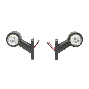 Set lampi rotative gabarit laterale LED alba-rosu 12-24V FR1104, Cod: BK69540, Brand: BRECKNER GERMANY - Img 2