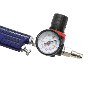 Set pistol de vopsit 600ml cu regulator presiune aer, duza 1.4/1.7mm HVLP, presiune max. 3.1 bar, Cod: BK76150 - Img 5