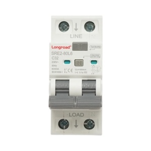 Siguranta diferentiala automata RCBO 1+N, 32A 230VAC, 300mA, 6kA Longroad, DISMB56