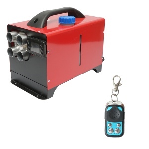 Sirocou, incalzitor stationar portabil 12-24/220V, 5KW, display LCD, cu telecomanda si bujie Kyocera Breckner Germany, BK78255