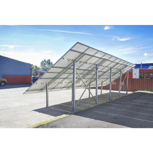 Sistem complet montare, structura panouri solare fotovoltaice la sol-ciment 10KW, Cod: DISLC45, Brand: BRECKNER GERMANY - Img 4