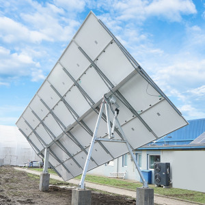 Sistem complet montare, structura tracker solar automat 9 KW, est-vest 16 panouri de 570W Breckner Germany, BK77958 - Img 3