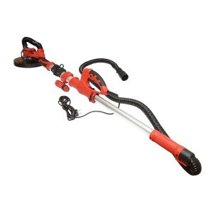 Slefuitor pereti si tavane tip girafa pliabil cu aspirator 710W, 220V, viteza 800-1800 r/min, 2 capete rotund/triunghiular, iluminare LED, 12 discuri incluse, DISSY69 - Img 5