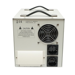 Stabilizator automat de tensiune monofazic cu releu 10000VA/140-260V, 2 prize schuko 230V, afisaj LCD, Cod: BK79723, Marca: BRECKNER GERMANY - Img 2