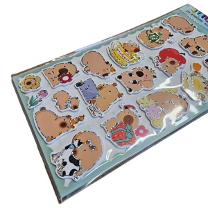 Sticker 3D Capybara – 21 cm, Decor Autocolant Adorabil - Img 2