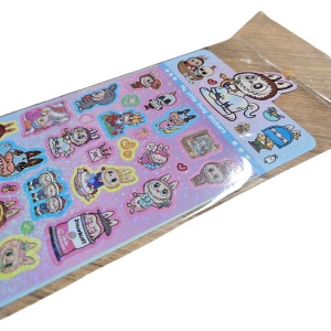 Sticker 3D Labubu – 21 cm, Decor Autocolant Drăgălaș - Img 3