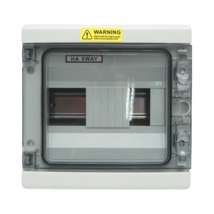 Tablou sigurante aplicat 1 rand, 8 module 215x210x100mm IP65 Breckner Germany, BK79111